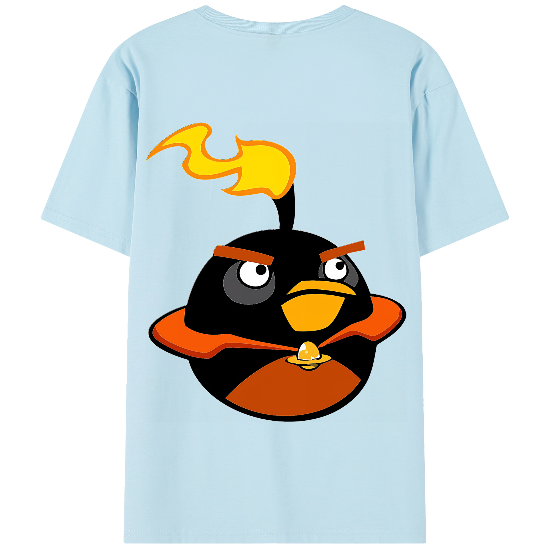 （画像用） Angry Birds アングリーバード 綿100％半袖Tシャツ（背面プリント）